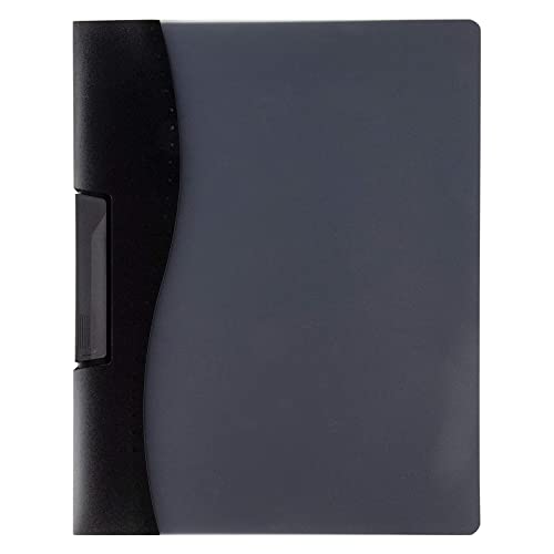 10 Pack Clear Report Covers with Sliding Bar and Swing Clip for Letter