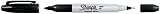 Sharpie Twin Tip Permanent Markers 8 Assorted Colours Fine & Ultra-Fine view 2