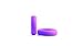 Size 7 Women's Silicone Wedding Bands 4 Pack Rings Pink Purple Teal & Black! (7)