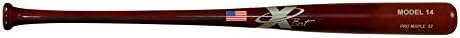 X Bats - Pro Model 14 - Wood Baseball Bat - Maple - Mahogany Finish - BBCOR Certified - (T141 Equivalent)