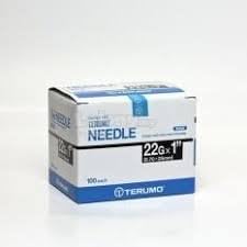 Dispensing Needles 22Gx1" (0.70x25mm) Sterile Luer Lock, Individual Packged Qty: 1 Box of 100 each