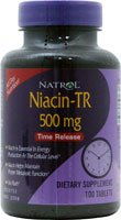 Natrol Niacin-TR Time Release Flush-Free 100 Tablets