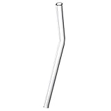 (1) Beautiful Bends Bent Glass Drinking Straw-- 12mm x 9