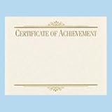 VIO08121 - Visual Organizers Gold Foil Achievement Certificate for Bubble Jet Printer, 8-1/2x11, Buff, 6/Pk 08121 / VIO08121