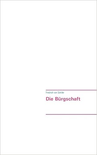 Die Burgschaft German Edition Friedrich Von Schiller - 