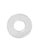 uxcell Rubber Flat Washer 19mm OD 9mm ID 2.5mm Thickness Sealing Gasket for Faucet Pipe Water Hose, Clear, Pack of 10