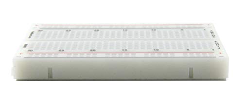 BB400 Solderless Plug-in BreadBoard, 400 tie-Points, 4 Power Rails, with Metal Backing Plate, 3.3 x 2.2 x 0.3in (84 x 55 x 9mm)