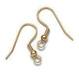 UnCommon Artistry 22K Gold Plated Hypo-Allergenic Surgical Steel Earring Hooks (100)