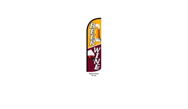 Wine King Size Windless 38 X 138 In Swooper Flag Pk Of 3 Business Signs Retail Services