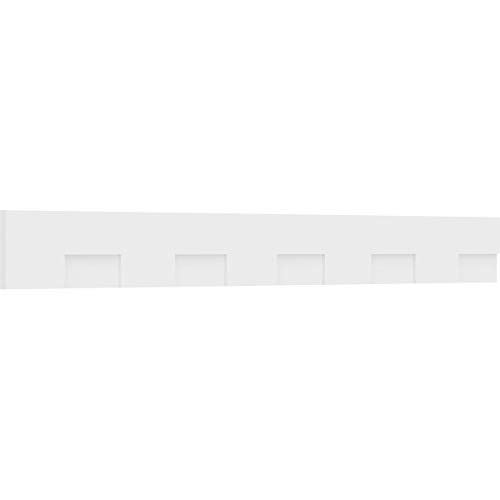9"H x 1"P x 80 1/2"L Monroe Architectural Grade PVC Dentil Trim w/Backplate for…