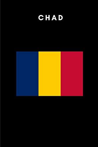 Chad: Country Flag A5 Notebook (6 x 9 in) to write in with 120 pages White Paper Journal / Planner / Notepad