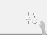 Connex DY270535 100mm Galvanised Swing Hook with Cuff Snap Hooks view 5