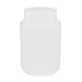 uxcell Lab Screw Lid Wide Mouth White Plastic Storage Reagent Bottle 250mL