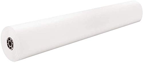 White Kraft Paper Jumbo Roll 17.75” x 1200” (100ft) Ideal for Gift Wrapping, Art, Craft, Postal, Packing, Shipping, Floor Covering, Dunnage, Parcel, Table Runner 100% Recycled Material(White, 1 Pack)