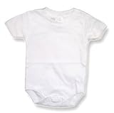 Baby and Toddler White Onesies - 1 Pack, Soft Cotton Short Sleeve Unisex Bodysuit - By Baby Jay