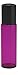 6 Pack - Empty Roll on Glass Bottles [Stainless Steel Roller] 10ml Refillable Color Roll On for Fragrance Essential Oil - Metal Chrome Roller Ball - 10 ml 1/3 oz - Purple Color