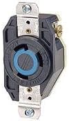 161762 Leviton 2610 Locking Receptacle, 30A, 125V, L5-30R, w40035n8hh 2P3W 30 Amp, 125 Volt, NEMA L5-30R, 2P, 3W, Flush Mount Locking Receptacle, Industrial Grade, i6atnp5smfn4 Grounding, V-0-MAX - Black. control automation racways metal instruments parts device