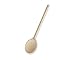 12PCS 12 Inch Long Wooden Spoons, Long Handle Wooden Cooking Mixing Oval Spoons Baking Cooking Tasting Stirring - Sauce Spoons. Made of Natural Beechwood