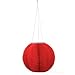 3 Solar Hanging Nylon Lanterns, Red, Yellow, and Green, 12