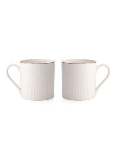 Clay Craft Fine Ceramic Gold Printed Tea/Coffee Cup Set of 6-200 ml Each (Flame IMP 1101), Tea Cup Set of 6, Mugs for Coffee, Cups Set of 6, Mug Set, Ideal for Gifting, Perfect for Home and Office 2