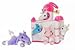 Unipak Plush Pink and White Castle with Five Stuffed Animal Unicorns