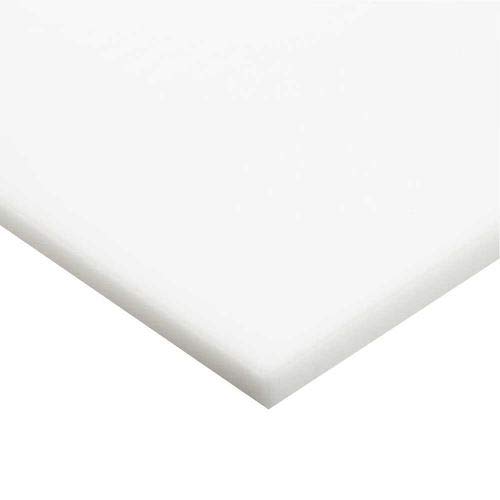 HDPE (High Density Polyethylene) Sheet, White, Matte Texture, 1/4