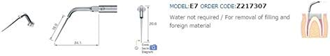 NSK Varios Ultrasonic Scaler Tip Model # E7 Endodontics