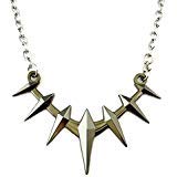 Black Panther Necklace Pendant Wakanda Marvel Comics 2018 New Movies Cartoon Superhero Logo Theme Chadwick Boseman Premium Quality Detailed Cosplay Jewelry Gift Series