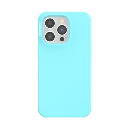 PopSockets iPhone 14 Pro Hülle mit MagSafe, Handyhülle für iPhone 14 Pro, Grip separat erhältlich, kabellos aufladbar - Butterfly PEA Blue