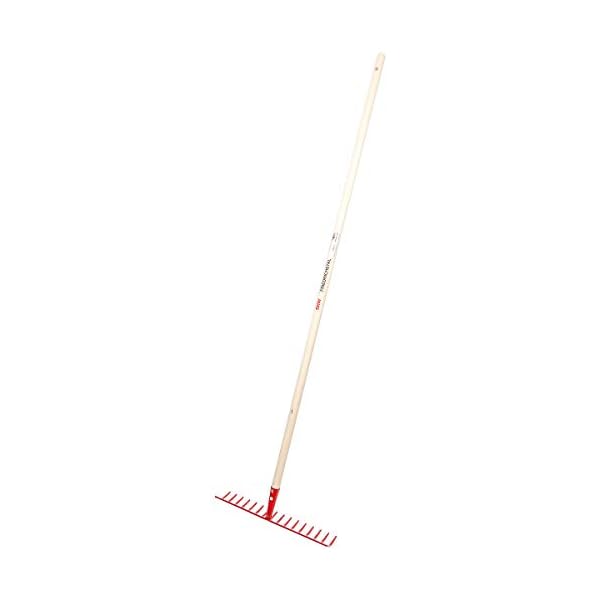 SHW-FIRE | 16-Zinken Gartenrechen mit 42 cm Rechenbreite â robuster Stahlrechen mit 150 cm Espenholzstiel, ideal zum Einebnen, AufrÃ¤umen & SÃ¤en im Garten | Made in Germany – Bild 4