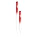 Iridesi Red Glass Fingernail Files, Emery Boards Best For Natural Nails, Small Glass Nail File & Large, Two Pack With Case and Box (Red)
