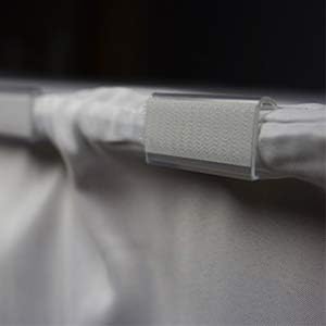 Trimming Shop Table Skirt, 21 Feet Pleated Rectangle Polyester White Table Decoration Tableware, Party, Wedding, Birthday - Image 5