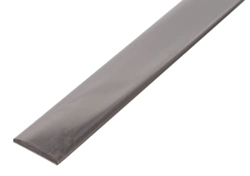Alberts 485566 Profilé Plat | Acier Inoxydable | 2000 x 25 x 2 mm, Gris