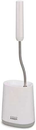 Joseph Joseph Flex Lite Silicone Toilet Brush with Slimline Holder Grey White view 2