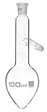 EISCO Distilling Flask, 100ml - 14/23 Joint & Side