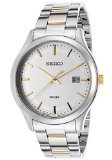 Seiko Men's SUR053 Two-Tone Stainless-Steel Quartz Watch with Silver Dial