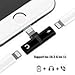 Lightning Splitter Adapter for iPhone X, iPhone 8/8 Plus, iPhone 7/7 Plus, Mini Dual Lightning Headphone Audio & Charge Adapter, Support Calling Function & Music Control