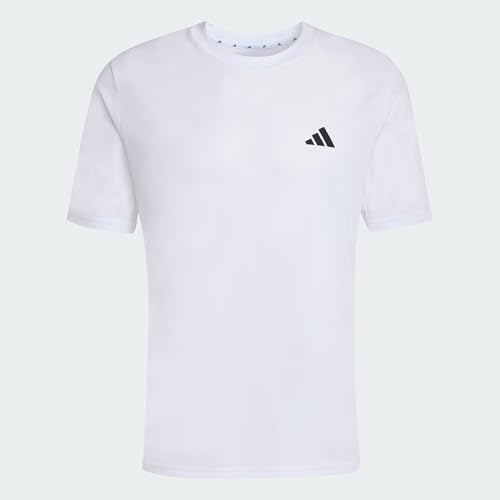 Herren Workout Essentials Base Shirt, White, M