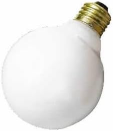 Bulbrite 340025 - 25G30WH - 25 Watt G30 Globe Light Bulb, White