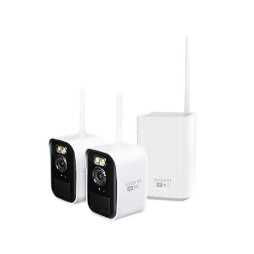 Swann MaxRanger Mini Kit 4K Wireless NVR Security System 4-Cam Kit,4K Camera Fo…