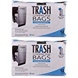 RPS PRODUCTS UENPVYZP BestAir Trash Compactor Bags(16'' D. x 9'' W. x 17'' H), 2 Pack of 12
