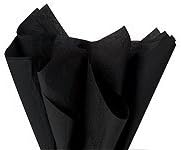MTBHY New Black Bulk Tissue Paper 15" x 20" - 100 Sheets