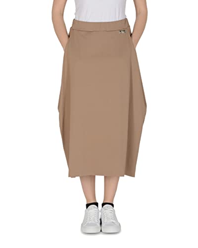 19V69 ITALIA Damen Bambi Brown Lässiger Business-Rock, Brown, S