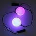 Paradise Treasures LED Poi Ball Swirling Light-up Rave Toy with Infinity Tunnel Necklace, Set of 2