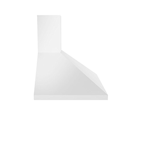 Ancona WPPW430 Wall-Mounted Classic Pyramid Style Convertible Range Hood, 30-Inch, White