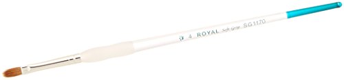 ROYAL BRUSH SG1170-4 Royal & Langnickel Soft-Grip Filbert Paintbrush, Pure Sable, Size 4, Multicolor