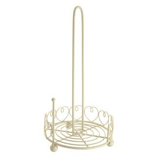 Classic Vintage Style Wire Heart Kitchen Roll Stand Kitchen Roll