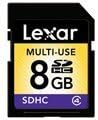 Lexar 8GB SD Memory Card - (LSD8GBABT)