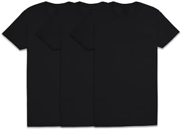 Fruit of the Loom Men's V-Neck T-Shirt (2 Pack), Black, XX-Large