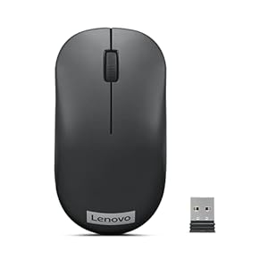 Lenovo 130 Wireless Compact Mouse, 1K DPI Optical sensor, 2.4GHz Wireless NanoUSB, 10m range, 3button(left,right,scroll…